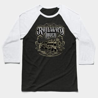 Railway Lover Baseball T-Shirt